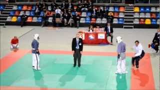 Yoseikan Budo FranceItalie 2012 Elite B de 75kgwmv [upl. by Yettie]