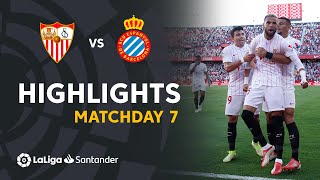 Resumen de Sevilla FC vs RCD Espanyol 20 [upl. by Ahsirek960]