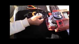 Broken starter rope Brushcutter part2 shindaiwa [upl. by Itnuahsa]