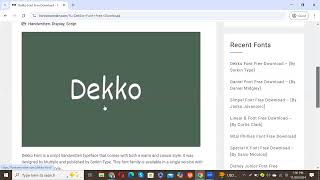 How to Download and Install Dekko Font Free Download trending shorts [upl. by Leban]