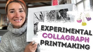 Experimental Collagraph Printmaking  Part 1 [upl. by Nilram]