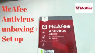 McAfee Antivirus unboxing and setup Hindi English [upl. by Eirelav579]