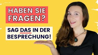 Deutsch lernen Besprechung  Meeting  Gespräch│Richtig Deutsch sprechen im Büro B2 C1 C2 [upl. by Ansilme575]