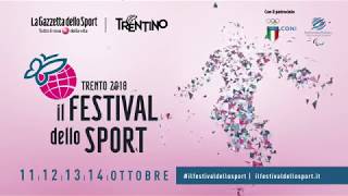 Festival dello Sport  Campioni e sportivi a Trento dall11 al 14 ottobre [upl. by Natalya]