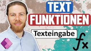 Textfunktionen  Grundlagen Tutorial  Power Apps [upl. by Dafna879]