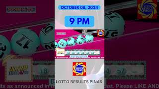 Lotto Result October 8 2024 9PM 658 Ultra Lotto Draw PCSO Lotto Result Today pcsolottoresulttoday [upl. by Bryner]