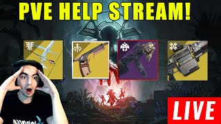 LIVE  DESTINY 2 HELP STREAM WISHENDER PRESAGE FARM XENOPHAGE  MORE [upl. by Ainigriv633]