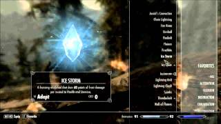 Skyrim  0 Mana cost for Destruction Spells [upl. by Diantha]