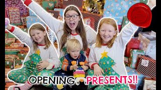 CHRISTMAS MORNING SPECIAL OPENING PRESENTS  INSANE SURPRISE [upl. by Adilen]