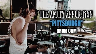 The Amity Affliction  Pittsburgh  Drum Cam LIVE [upl. by Ecinnej474]