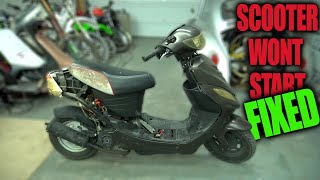 THIS will FIX your 50cc Scooter That WONT START 3 Easy Steps to Diagnose [upl. by Eenet]