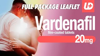 VARDENAFIL 20 mg  Full package leaflet how to use dose warnings side effects [upl. by Yrod715]