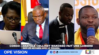 ANATOLE COLLINET MAKOSSO FAIT UNE LUMIERE SUR LES ACCORDS AVEC LE RWANDA [upl. by Simon]