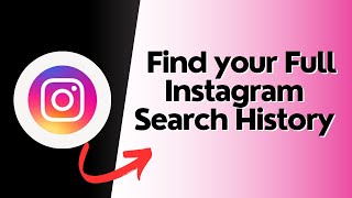 How to find your full Instagram search history [upl. by Aelat583]