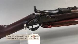 1085 US Springfield M1870 50 cal CF Trapdoor Rifle Single Shot October 18 2024 [upl. by Inanuah]