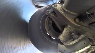 A brake drum off center causing problems [upl. by Richia]