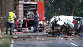 HorrorUnfall auf der B 102 bei Golzow  Junger Autofahrer stirbt [upl. by Bridgid]