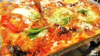 Thats AMORE Eggplant LASAGNA tastier than Meat [upl. by Ronyar77]