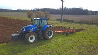 Suivez Hugo au labour dhiver 2019 GOPRODJI New Holland T7 190 Kuhn vari master [upl. by Mlohsihc]