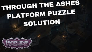 Through The Ashes DLC Lever Puzzle Solution Pathfinder Wrath of the Righteous [upl. by Elocaj111]