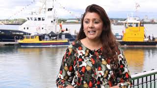 UK Maritime Minister Nusrat Ghani opens Seawork 2019 [upl. by Brenton]