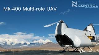 Mk400 Unmanned Helicopter 4 points relay cargo transport and running with diesel fuel [upl. by Hait]