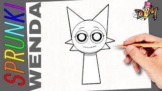 Como Dibujar a WENDA de SPRUNKI INCREDIBOX  paso a paso  how to draw wenda from incredibox sprunki [upl. by Aicylla966]