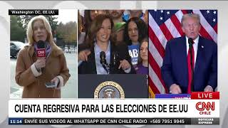 En directo desde Washington DC Tensa víspera de las elecciones presidenciales en Estados Unidos [upl. by Chelsae]