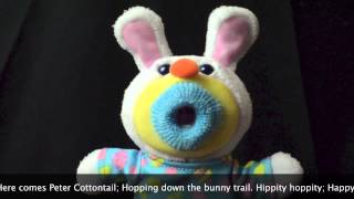 White Bunny Rabbit Singamajig sings Here Comes Peter Cottontail [upl. by Einaled]