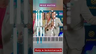 Mig  Miód Malina 🎹 Piano Tutorial 🔥 Nuty shorts [upl. by Andriette]