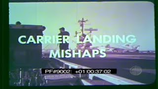 US NAVY AIRCRAFT CARRIER LANDING MISHAPS amp CRASHES Training Film 9002 [upl. by Feerahs]