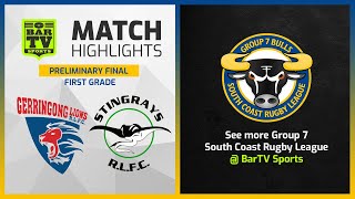 Gerringong Lions v Stingrays of Shellharbour  Preliminary Final Highlights  Group 7 2022 [upl. by Egas960]