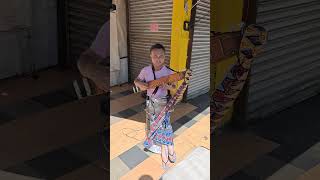 sibu central market great dayak music played by talent guy [upl. by Marciano353]