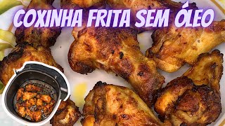 COXINHA DA ASA  NA AIRFRYER COMO VOCÊ NUNCA COMEU  SEM ÓLEO [upl. by Siusan]