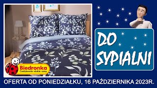 BIEDRONKA  Nowa Oferta od Poniedziałku 16102023  Twoja Sypialnia [upl. by Arahsak711]