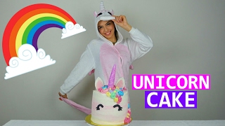 RAINBOW UNICORN CAKE TUTORIAL  Torta Arcobaleno [upl. by Bilat675]