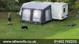 Vango Balletto Air Awning Pitching amp Packing Real Time Video [upl. by Oilla370]