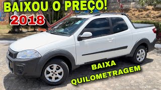 FIAT STRADA 2018 COM BAIXA QUILOMETRAGEM E UM PREÇO IMPERDÍVEL Veja [upl. by Skeie]