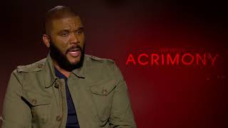 Acrimony  Tyler Perry  Director  Writer  Producer Generic Interviews  SocialNewsXYZ [upl. by Akerehs401]