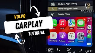 Volvo Apple CarPlay  How to Use and Activate [upl. by Rodnas]