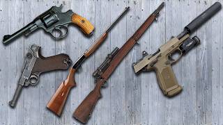 Nagant 1895 FNP45 Browning SA22 Springfield 1903A4 Luger [upl. by Lucky921]