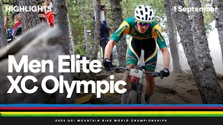 Men Elite Crosscountry Olympic Highlights  2024 UCI Mountain Bike World Championships [upl. by Finella]