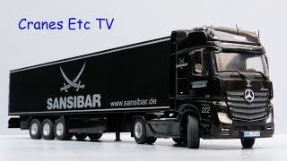 NZG MercedesBenz Actros FH25  Refrigerated Trailer Sansibar by Cranes Etc TV [upl. by Leamhsi952]