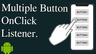 Multiple Button OnClick Listener in Android Studio  Android Tutorials [upl. by Ayota]