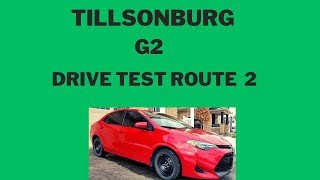 Tillsonburg G2 Drive Test Route Route 2 [upl. by Pembrook]