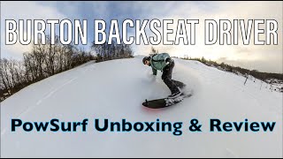 Burton Backseat Driver PowSurf Review Can it Substitute for Surfing [upl. by Liebman844]