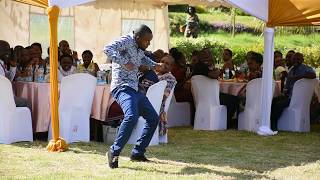 PIENTO MAKES CRAZY LINGALA MOVES BEFORE THE BRIDE ARRIVES BEST DANCING MC IN KENYA [upl. by Amjan]