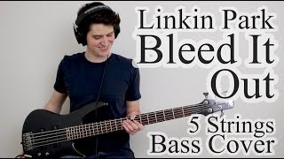 Linkin Park  Bleed It Out Bass Cover With Tab [upl. by Garry313]