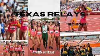 VLOG TEXAS RELAYS 2024  meet record team bonding and more… [upl. by Araht]