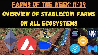 Overview of Stablecoin Farms on Almost All Ecosystems [upl. by Eadahc]